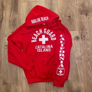 Catalina island beach guard hoodie size small California sweatshirt gildan